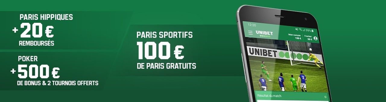 avis unibet offre de bienvenue